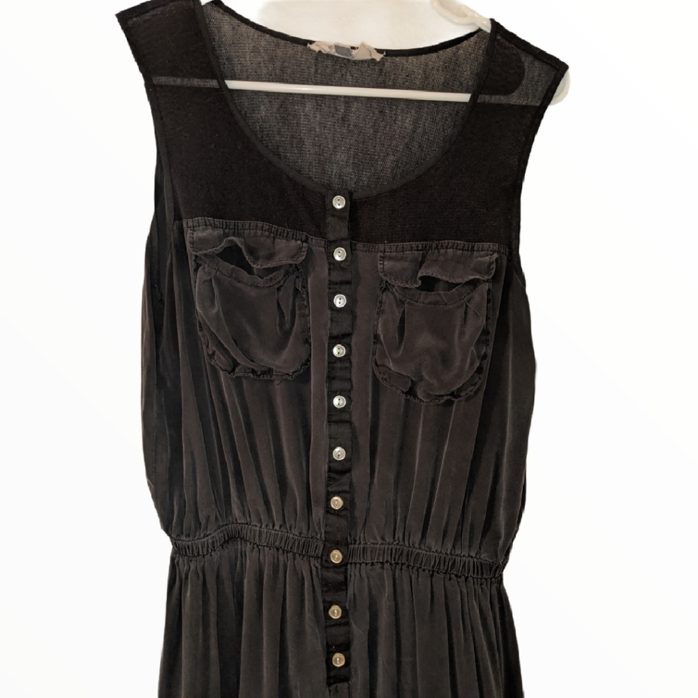 Mid button down dress